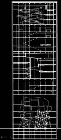 Seccion de la torre sur / South tower section