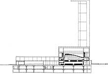 Seccion transversal por auditorio / Cross section auditorium