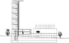 Seccion por ludoteca vertical / Vertical section ludotheca