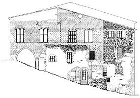 Fachada c/ de la Cuesta (despus de la intervencin) / Calle de la Cuesta elevation (after the intervention)