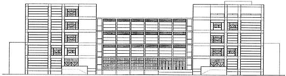 Alzado posterior / Fack facade