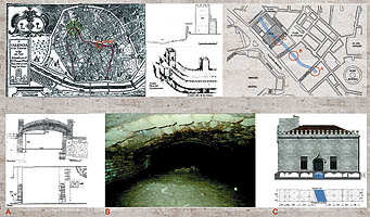 El recinto cristiano con sus 148,20 Ha., llegara a ser uno de los ms grandes de Europa. Numerosas calles fueron destinadas a actividades gremiales. / The Christian city became one of the largest in Europe, covering 148.2 hectares. A number of streets were entirely given over to specific trades.