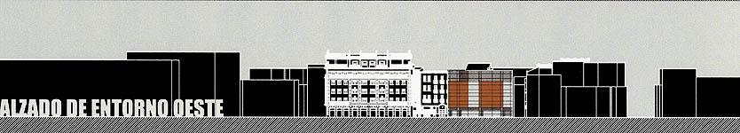 Alzado de entorno oeste / Western surroundings elevation