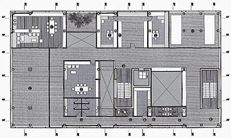 Planta tercera. Administracin, Zona privada / Third floor plan. Administration - Private area