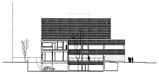 Alzado seccional A/Section elevation A