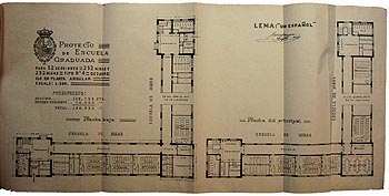 Tipo 12. MINISTERIO DE INSTRUCCIN PBLICA Y BELLAS ARTES. Arquitectura escolar. Instrucciones, ed.: Ministerio de Instruccin Pblica y Bellas Artes, Madrid, 1912/Type 12 school. MINISTERIO DE INSTRUCCIN PBLICA Y BELLAS ARTES. Arquitectura escolar. Instrucciones [Ministry of Public Education (...). School Architecture. Instructions]. Ministerio de Instruccin Pblica y Bellas Artes, Madrid, 1912