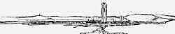 Le Corbusier: dibujo del frente martimo de Argel con el rascacielos del quartier de la Marine.
