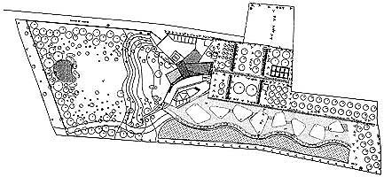 Plano parcela. Vegetacin/Site plan. Vegetation