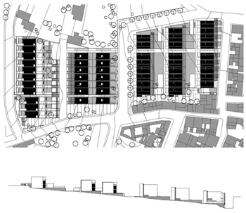 Plano de ordenacin/Layout plan  Alzado conjunto/Elevation complex