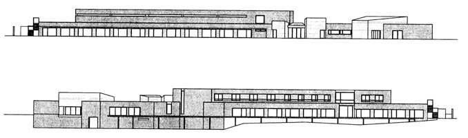 Alzados longitudinales/Longitudinal elevations