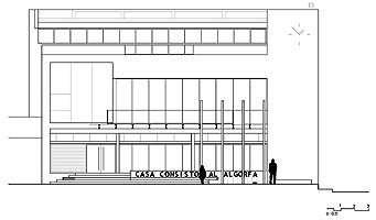 Alzado norte/North elevation