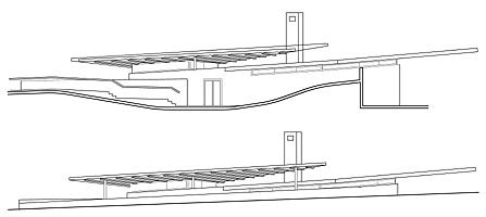 Seccin rampa/Section ramp. Alzado noroeste/Northwest elevation