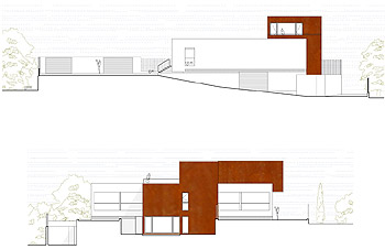 Alzado oeste/West elevation  Alzado sur/South elevation