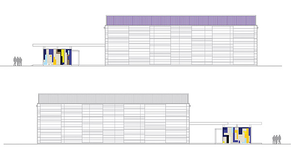 Alzado este/East elevation  Alzado oeste/West elevation