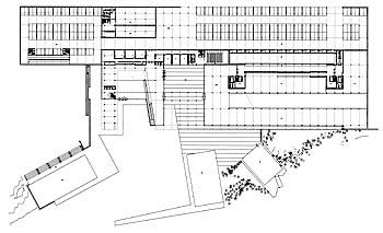 Hotel. Planta semistano/Semi basement floor plan