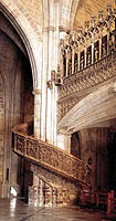 Iglesia arciprestal de Morella. Escalera del coro alto. (Foto P. Balaguer - L. Vicn) /Archiprestal church of Morella. Choir gallery staircase (Photograph: P. Balaguer  L. Vicn)