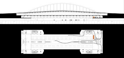 Planta y seccin de ubicacin/Site floor plan and section