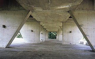 Firminy Vert. Le Corbusier, planta baja de la Unidad de habitacin/Firminy Vert. Le Corbusier, Unit d'Habitation. Ground floor