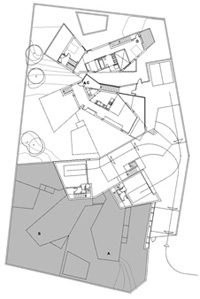 Planta cota/Floor plan at level 87.50 - 89.00